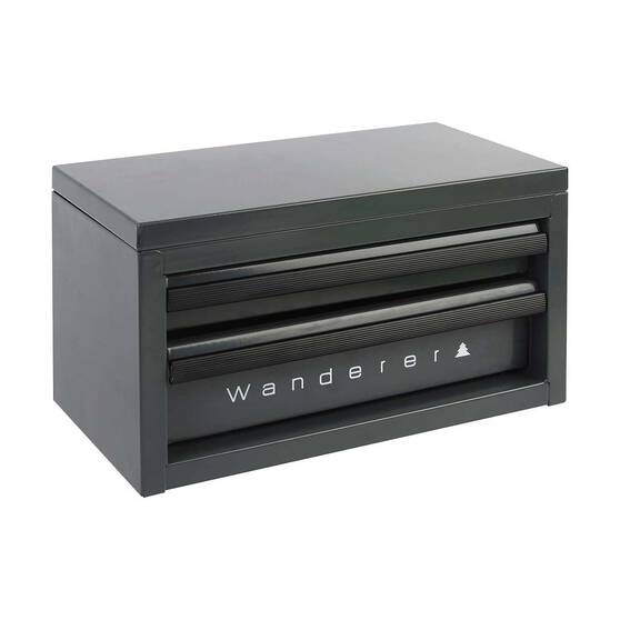 Wanderer Mini Gear Cabinet 2 Drawer Charcoal, Charcoal, bcf_hi-res