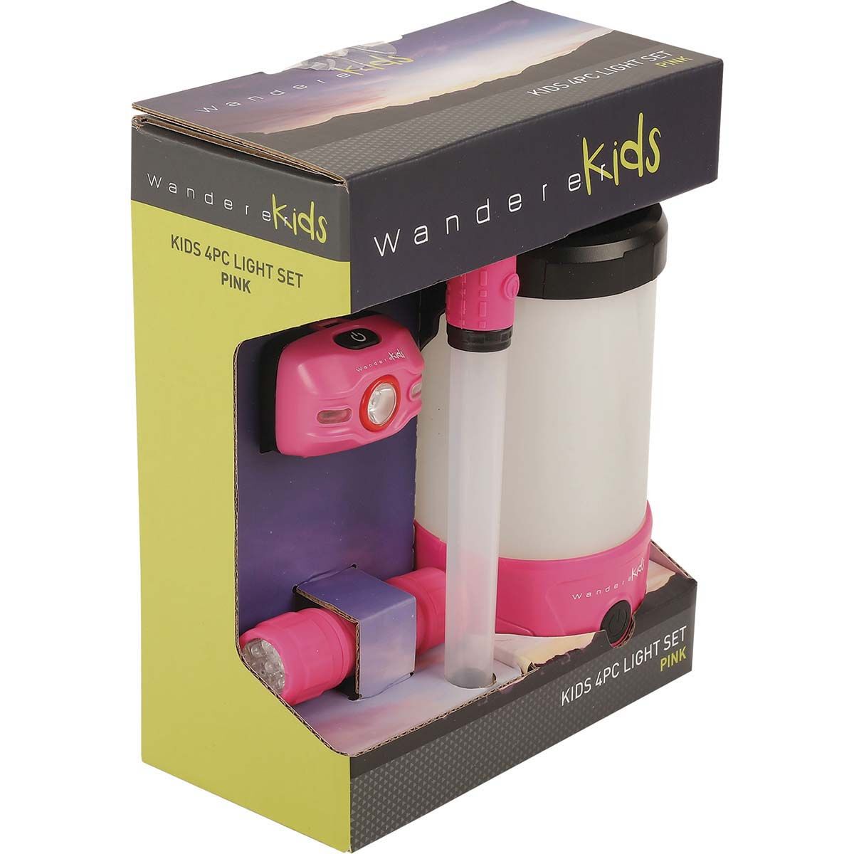 Wanderer Kids 4 Piece Lighting Set Pink, Pink, bcf_hi-res