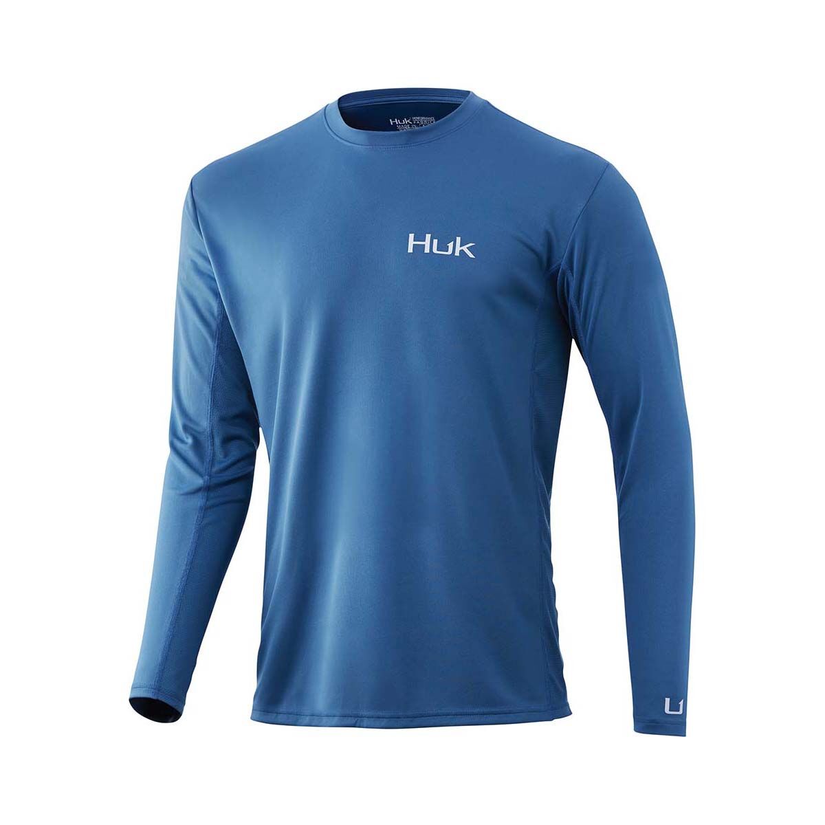 Huk Men's Icon X Long Sleeve Fishing Shirt Titanium Blue S, Titanium Blue, bcf_hi-res