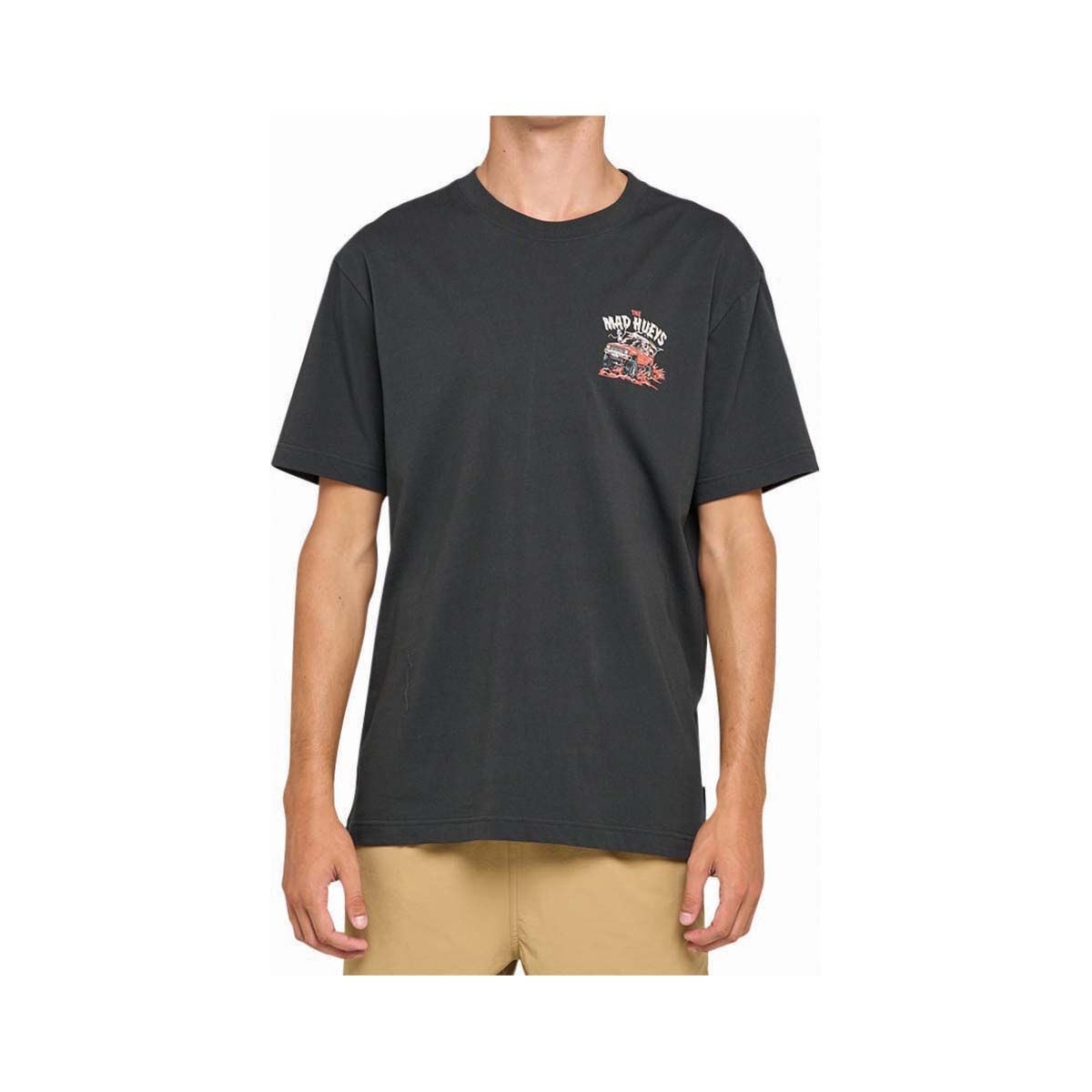 The Mad Hueys Men's Send It Short Sleeve Tee Vintage Black S, Vintage Black, bcf_hi-res
