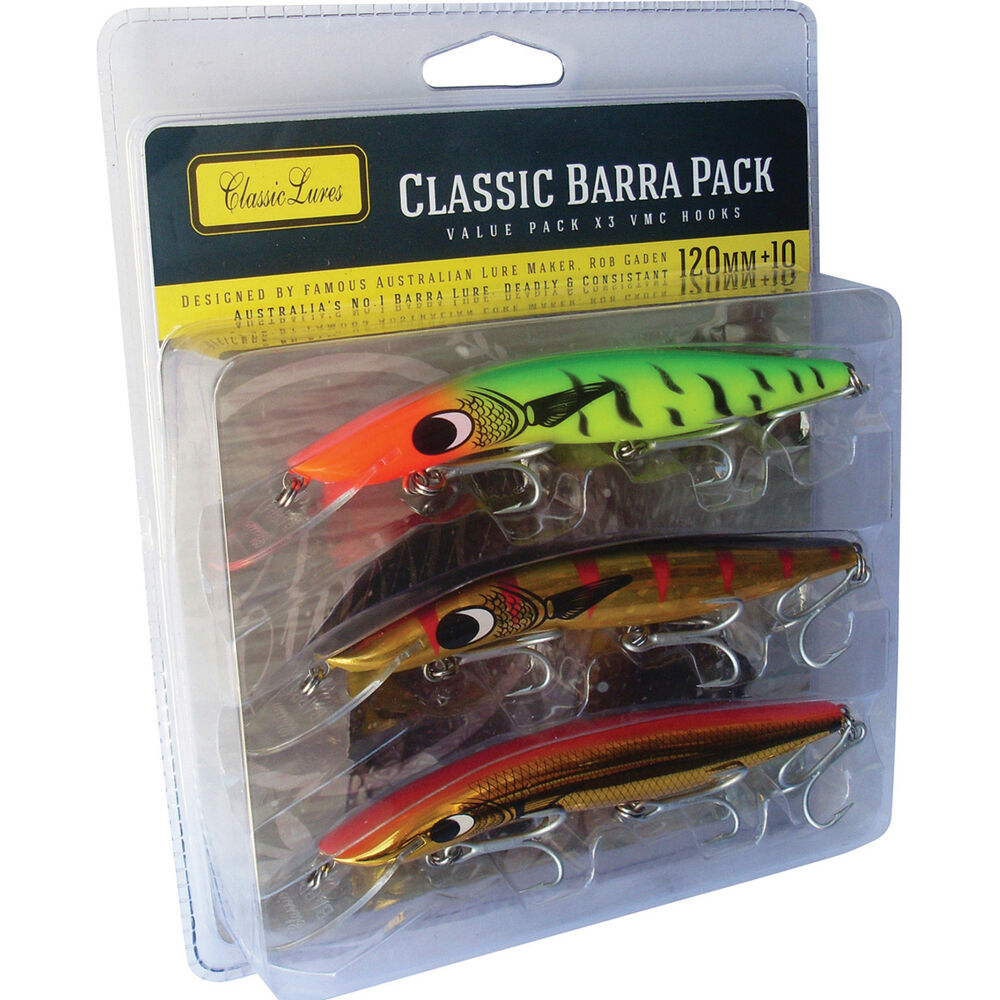 Classic 120 Hard Body Lure 120mm Triple Pack 120mm 10ft