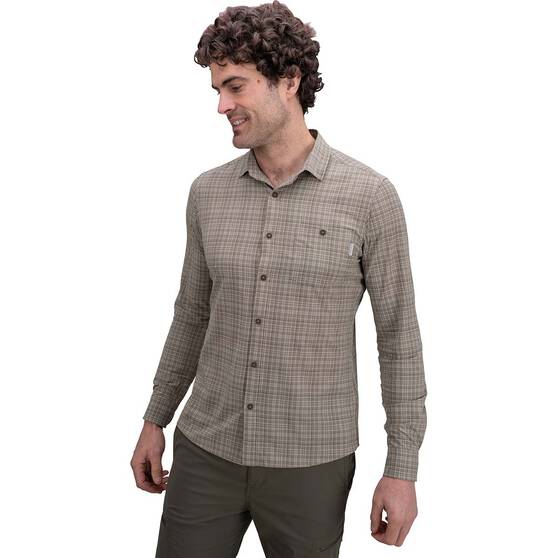 Macpac Men's Eclipse Long Sleeve Shirt V2, Dusky Green, bcf_hi-res