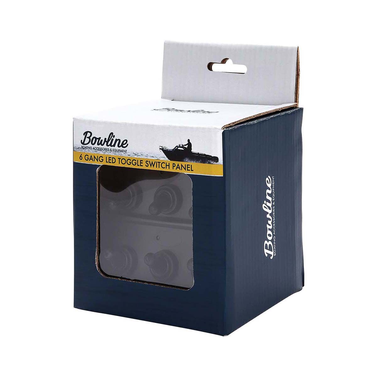 Bowline Switch Panel 6 Gang Black, , bcf_hi-res