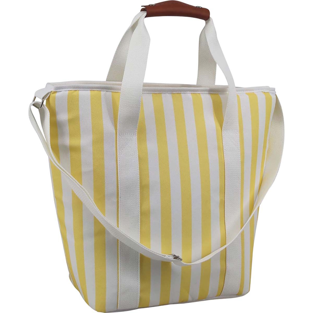 Wanderer Yellow Stripe Cooler Tote Bag, , bcf_hi-res