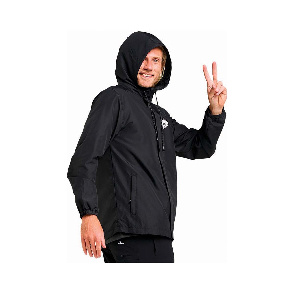 The Mad Hueys Men&rsquo;s Lovin Every Minute Spray Jacket, Black, bcf_hi-res