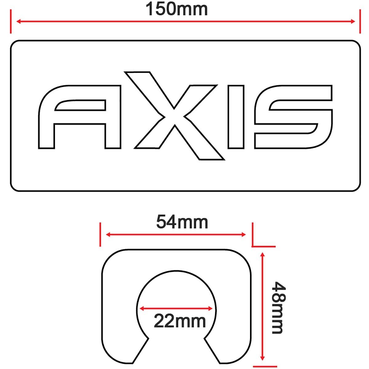 Waterline Outboard Motor Support 150mm, , bcf_hi-res