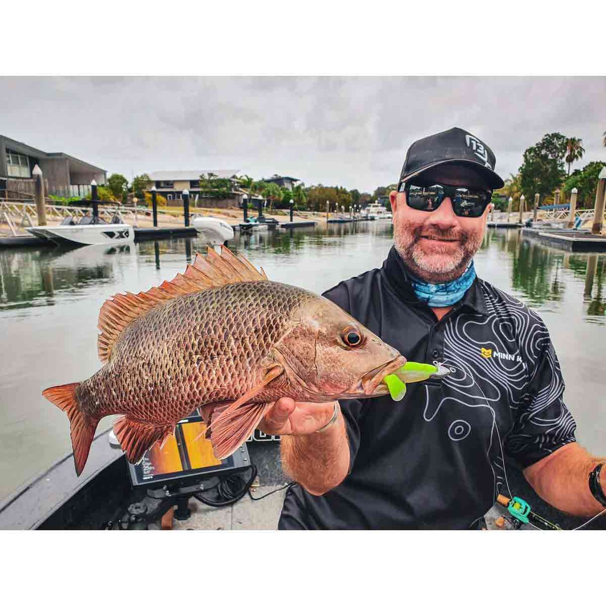 Rapala CrushCity Heavy Hitter Soft Plastic Lure 4in Red Dog, Red Dog, bcf_hi-res