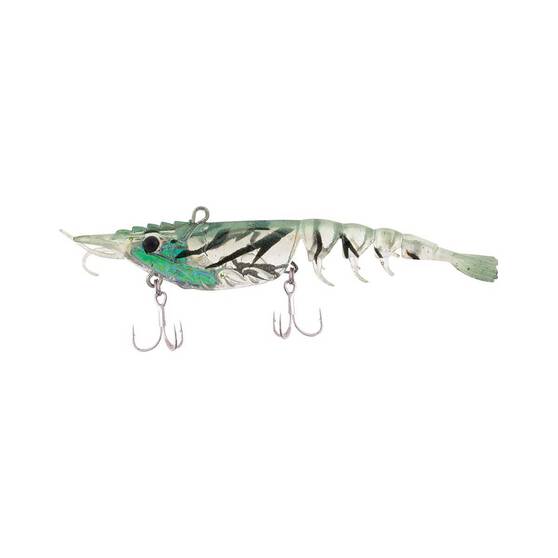 Berkley Shimma Shrimp Soft Vibe Lure 100mm Crystal Shrimp, Crystal Shrimp, bcf_hi-res