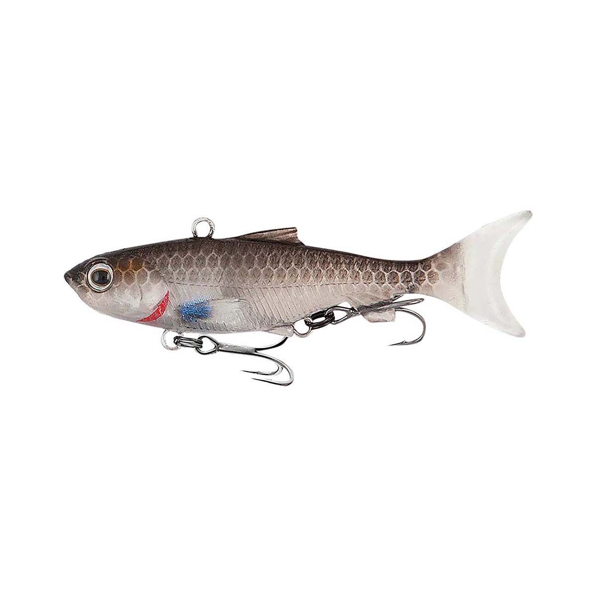 Samaki Vibelicious Thumper Tail Soft Vibe Lure 70mm 11g Clear Mullet UV, Clear Mullet UV, bcf_hi-res