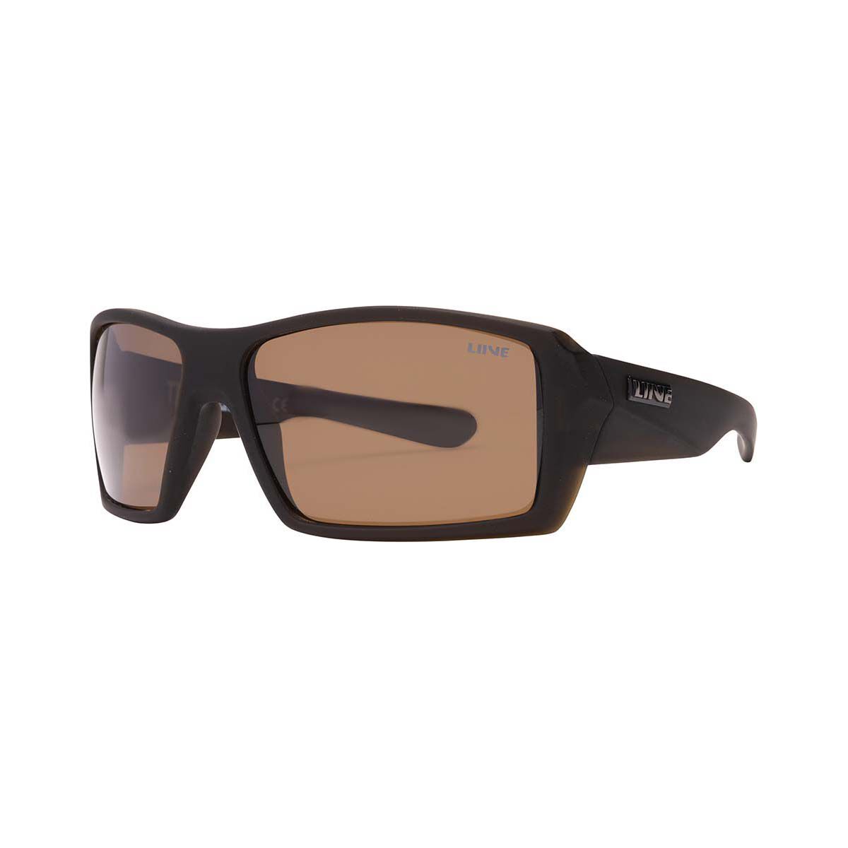 Liive Men&rsquo;s The Edge Polarised Sunglasses Matt Brown with Brown Lens, , bcf_hi-res