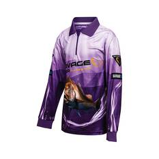 Savage Gear Youth Snapper Sublimated Polo Purple 8, Purple, bcf_hi-res