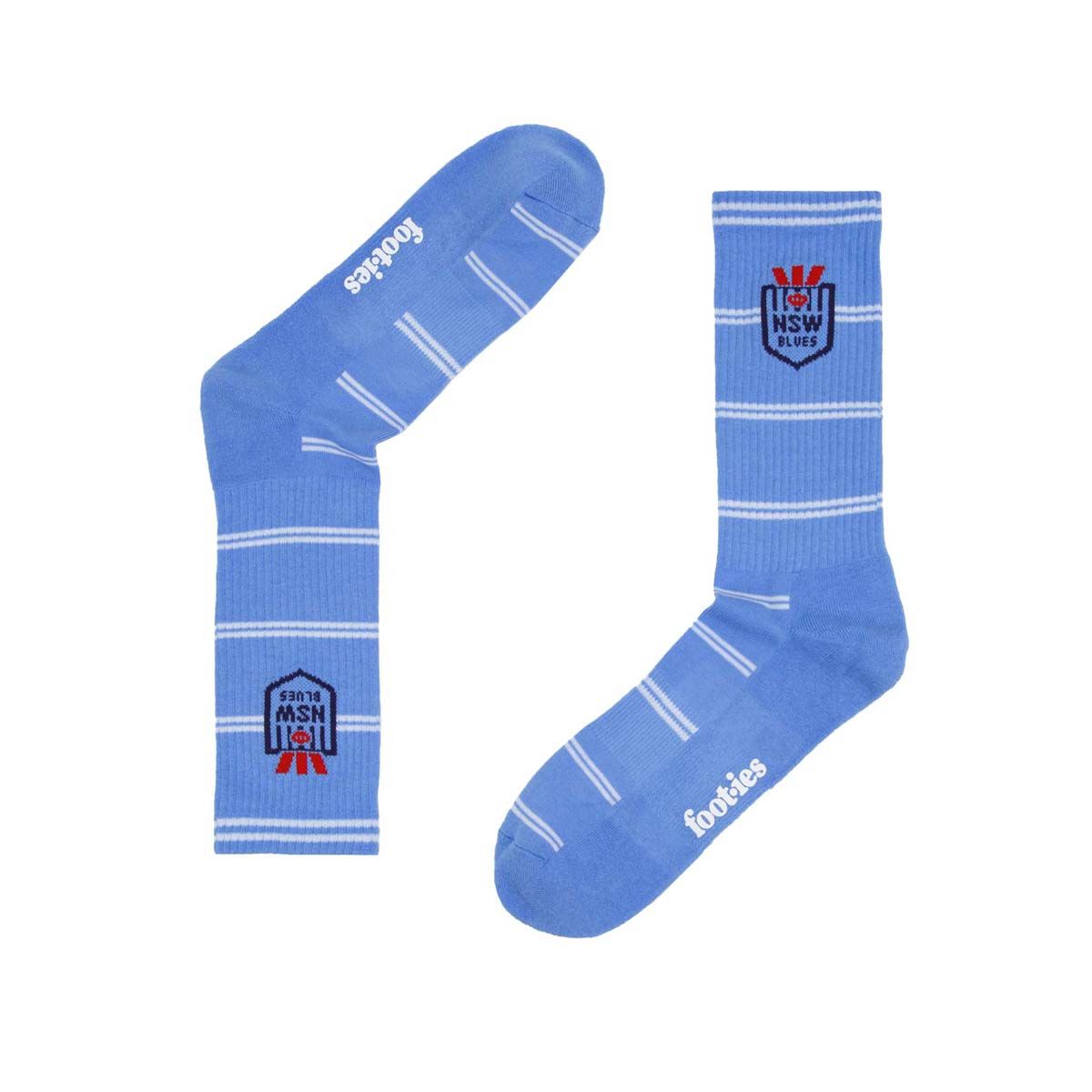 Foot-ies NSW Blues Sneaker Socks 2 Pack, , bcf_hi-res