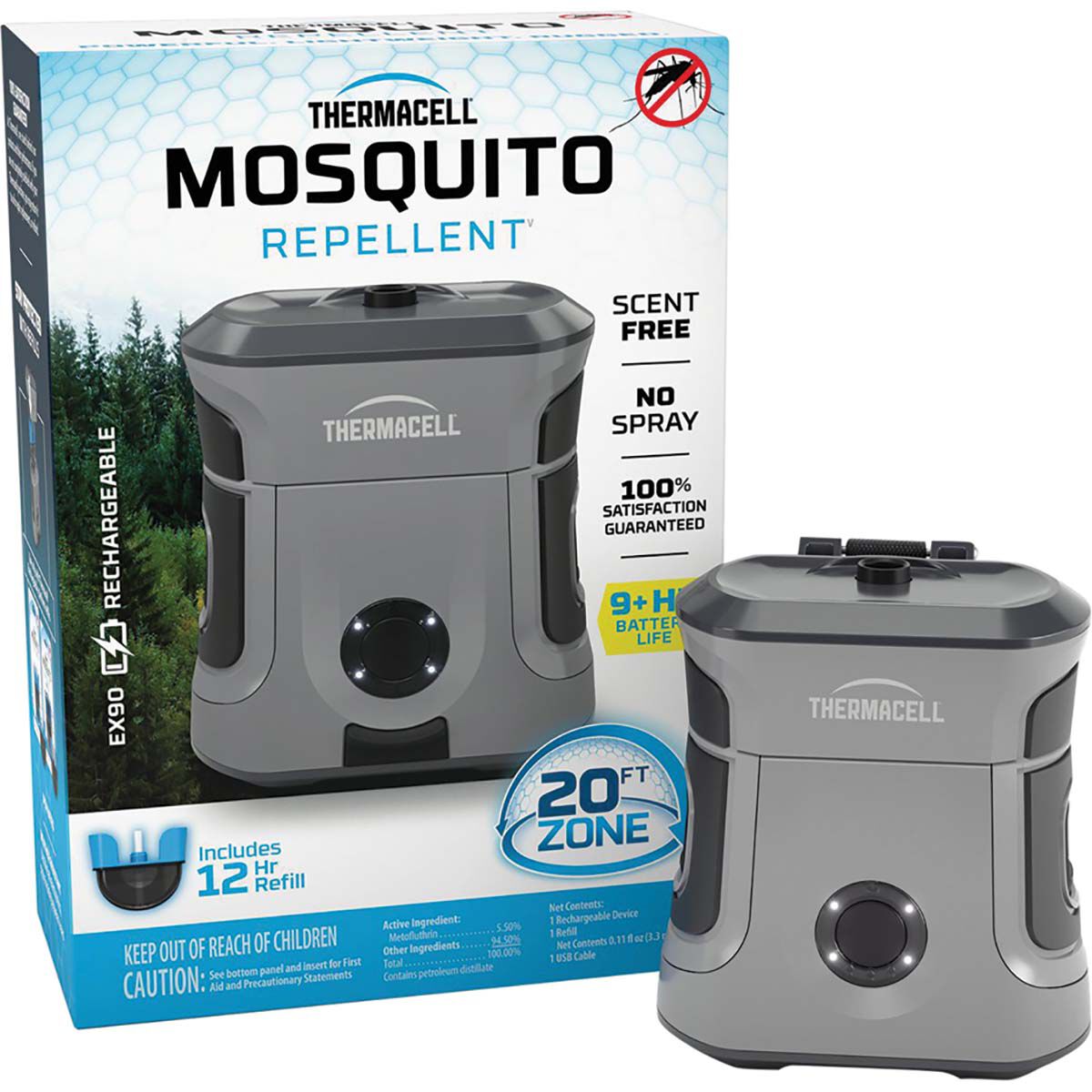 Thermacell EX90 Rechargeable Mosquito Repeller Unit, , bcf_hi-res