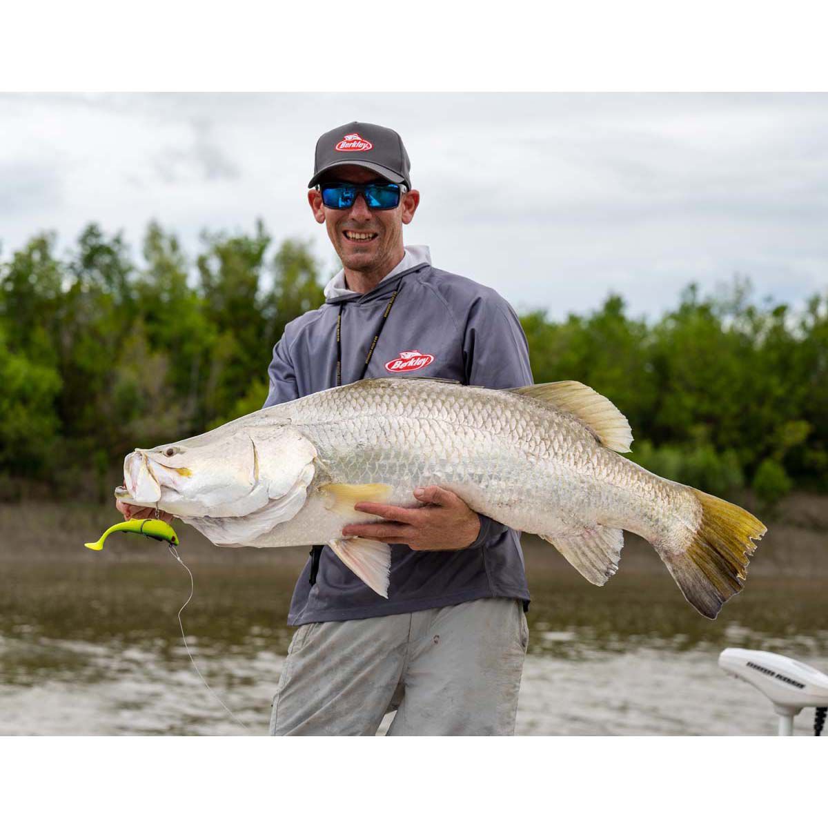 Berkley Shimma Pro-Rig Soft Plastic Lure 4.5in Olive Glitter, Olive Glitter, bcf_hi-res