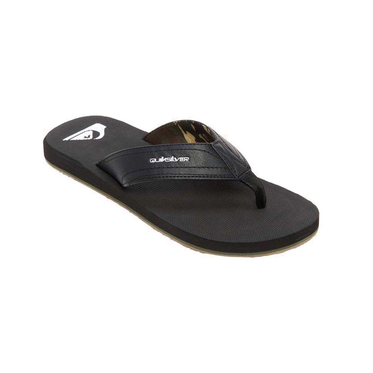 Quiksilver Men&rsquo;s Island Oasis Thongs Black / Camo 8, Black / Camo, bcf_hi-res