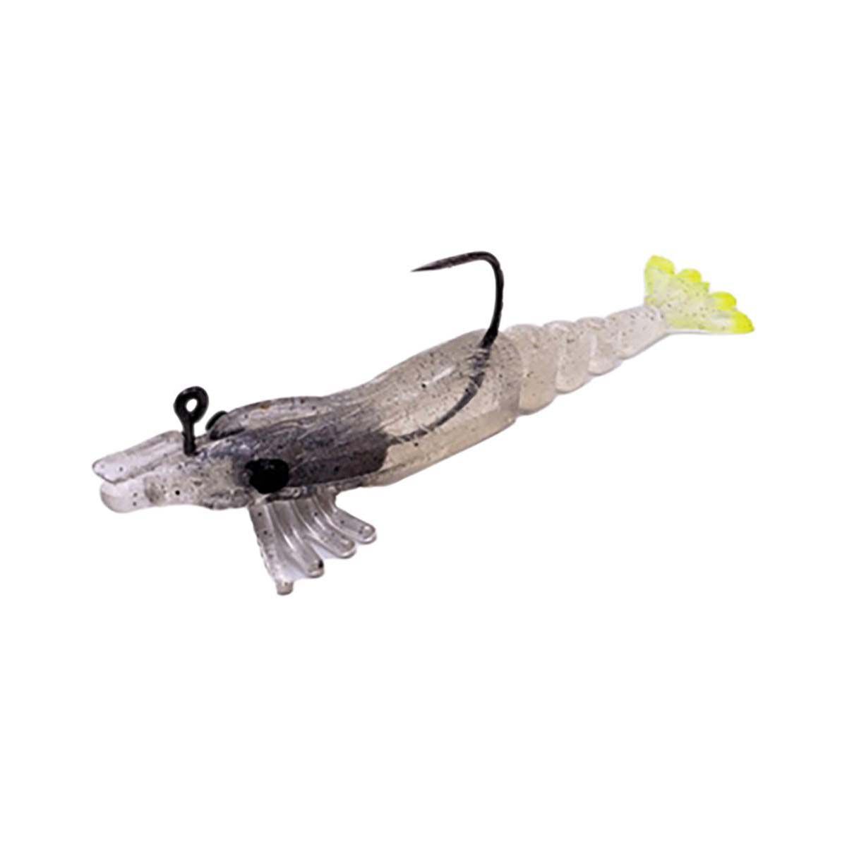 Marker 54 Glide Shrimp Soft Plastic Lure 4in White Chartreuse BCF