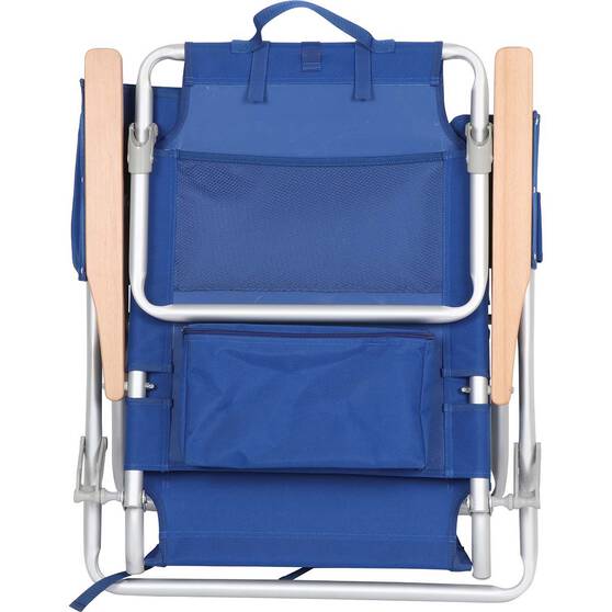 Wanderer Noosa Premium Beach Chair Blue 150kg, , bcf_hi-res