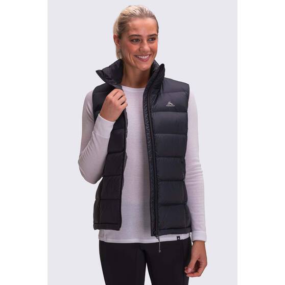 Macpac Women's Halo Down Puffer Vest V2, Black, bcf_hi-res
