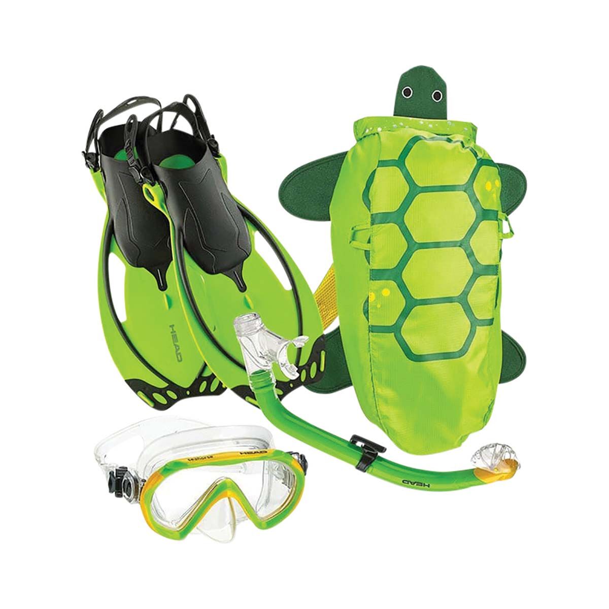 Mares Sea Pals Green Turtle Snorkel Set, , bcf_hi-res