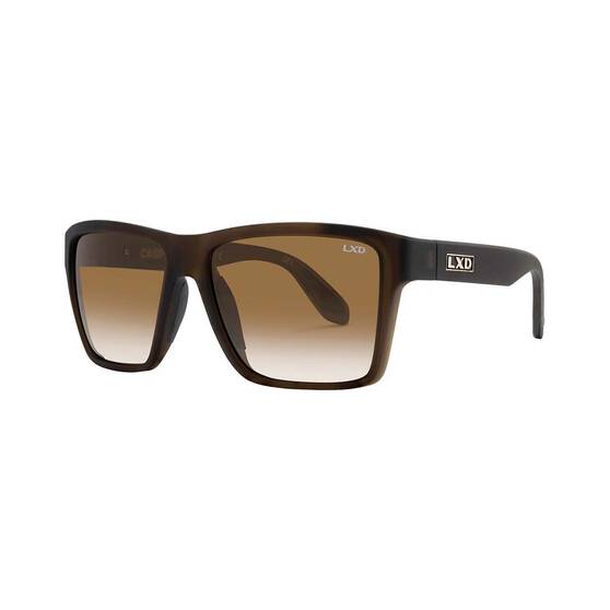 LXD Men’s Caspian Polar Sunglasses Matt Brown with Brown Lens, , bcf_hi-res