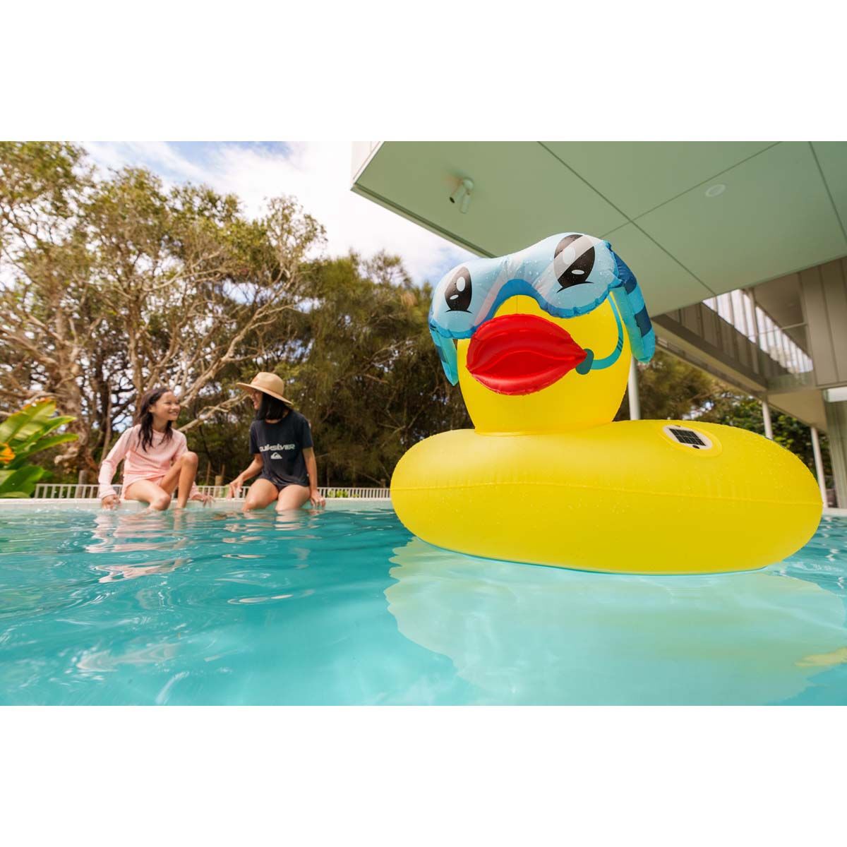 Tahwalhi Solar Light Up Duck Pool Inflatable, , bcf_hi-res