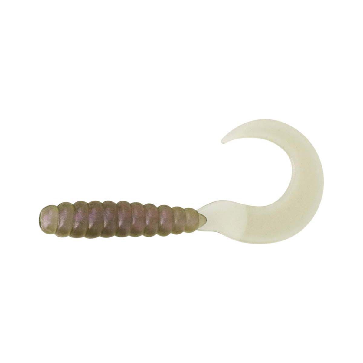 Pro Lure Grub Soft Plastic Lure 60mm Pearl Green UV, Pearl Green UV, bcf_hi-res