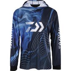 Daiwa Men's Hooded Fishing Shirt Navy S, Navy, bcf_hi-res