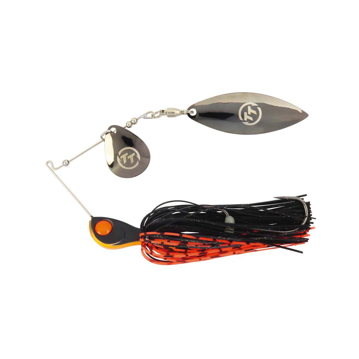 TT Fishing Vortex+ Spinnerbait Lure 1/4oz Orange Nightmare, Orange Nightmare, bcf_hi-res
