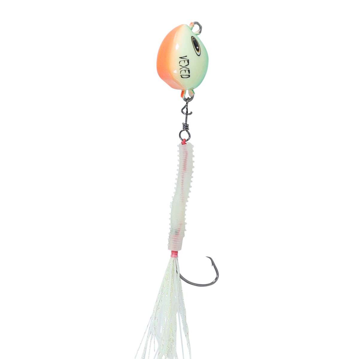 Vexed Bottom Worm Circle Jig Lure 130g Lumo Glow, Lumo Glow, bcf_hi-res