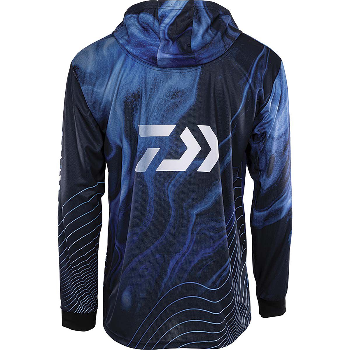 Daiwa Men's Hooded Fishing Shirt Navy S, Navy, bcf_hi-res