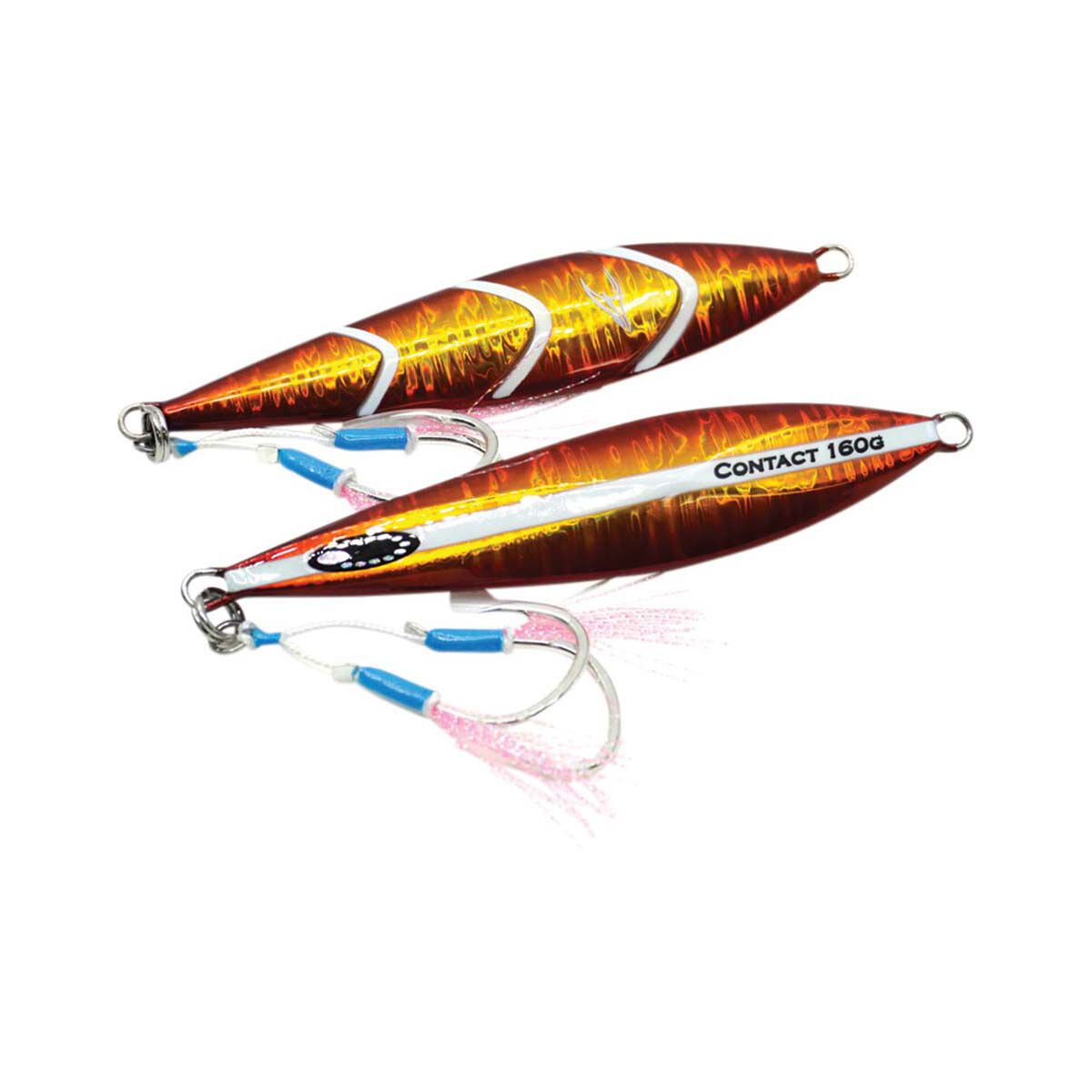 Ocean's Legacy Hybrid Contact Jig Lure 200g Orange, Orange, bcf_hi-res