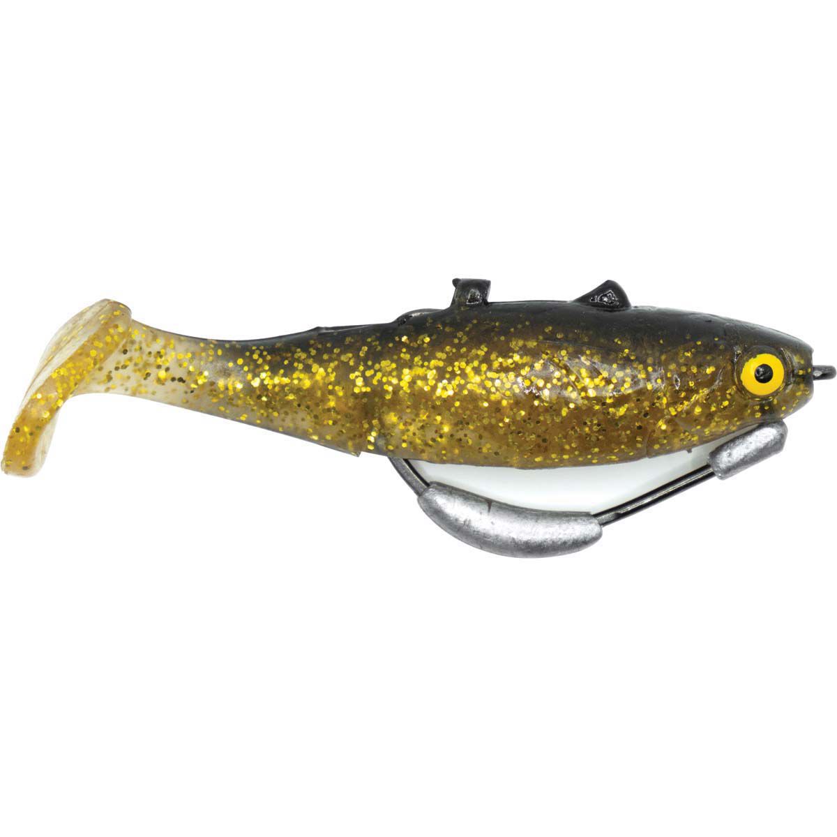MMD Fat Skipper Soft Plastic Lure 80mm Gold, Gold, bcf_hi-res