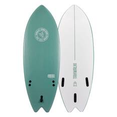 Tahwalhi Junior Surfboard 5ft Khaki/White, , bcf_hi-res