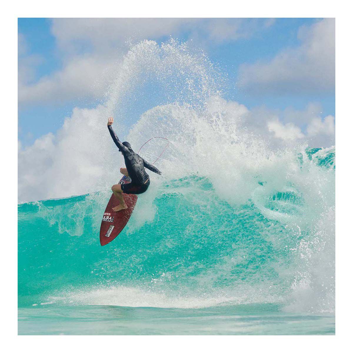 Florence Men's Hooded Long Sleeve Rashie, Black, bcf_hi-res