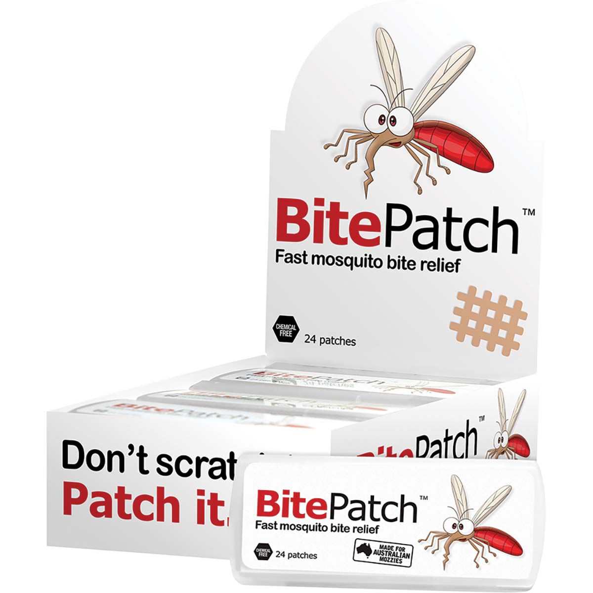BitePatch Insect Relief Patches 24 Pack Skin Colour, , bcf_hi-res