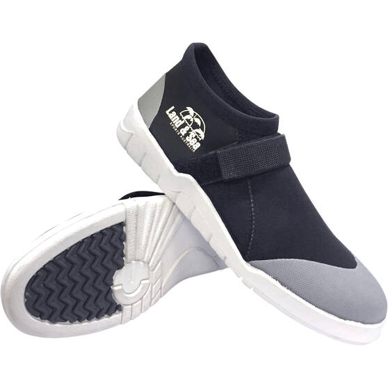Land Sea Men's Moulded Sole Aqua Shoes Black - Main Image