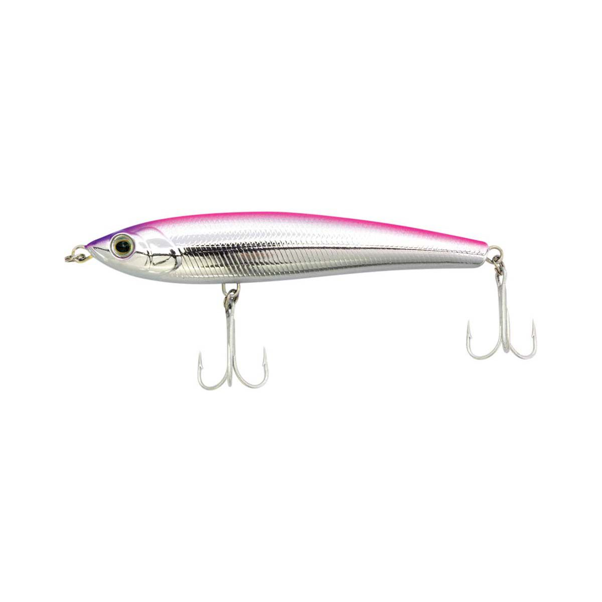 Zerek Zappelin Sinking Stickbait Lure 115mm Chrome Pink, Chrome Pink, bcf_hi-res