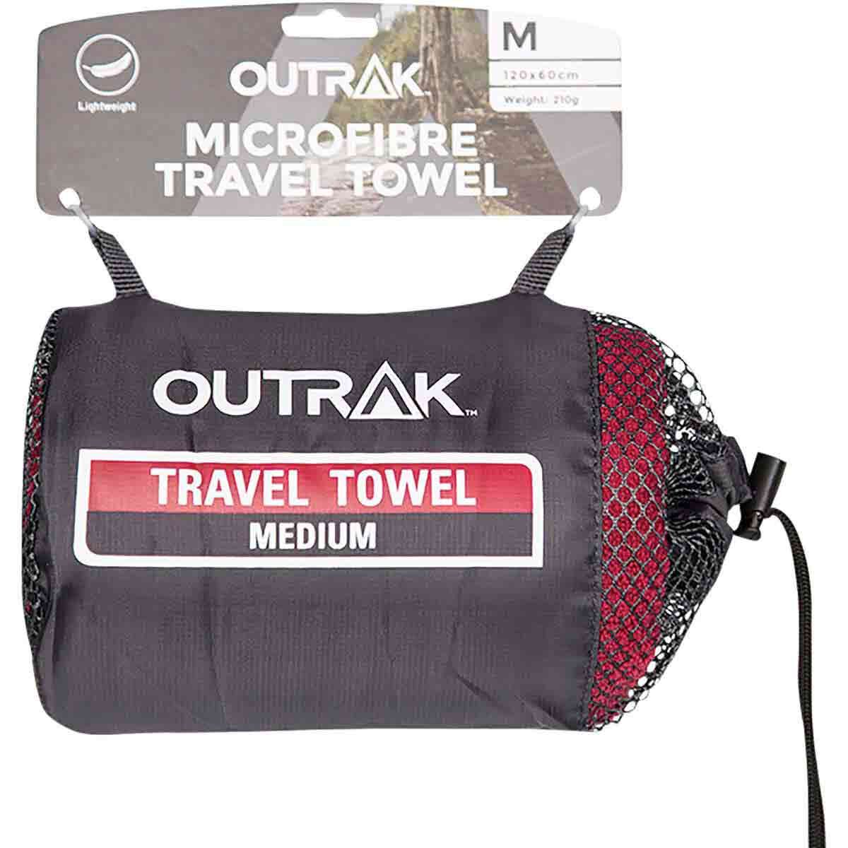 OUTRAK Microfibre Towel - Extra Large Deep Red Extra Large, Deep Red, bcf_hi-res