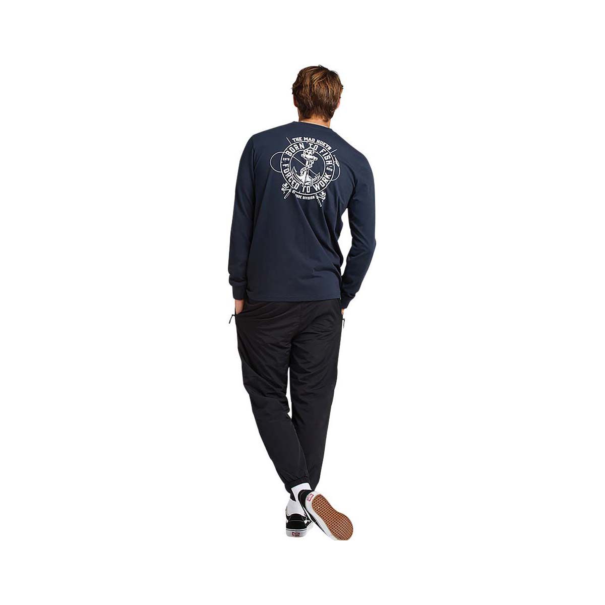 The Mad Hueys Men&rsquo;s Born to Fish Henley Long Sleeve Shirt, , bcf_hi-res