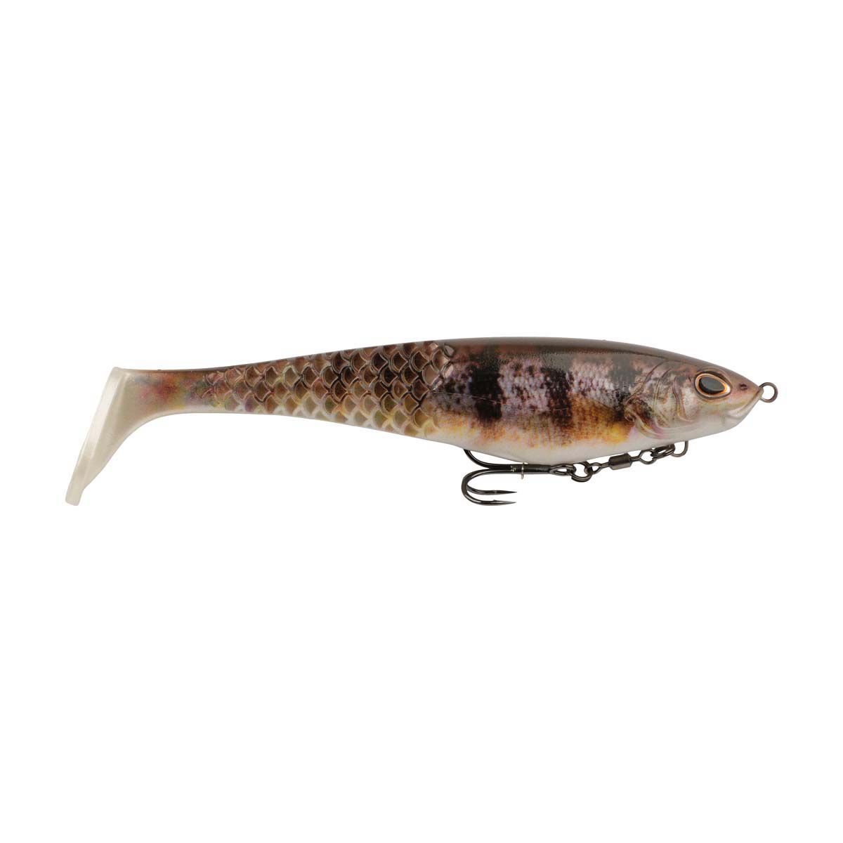 Berkley Powerbait Cullshad Soft Swimbait Lure 6in HD Yellow Perch, HD Yellow Perch, bcf_hi-res