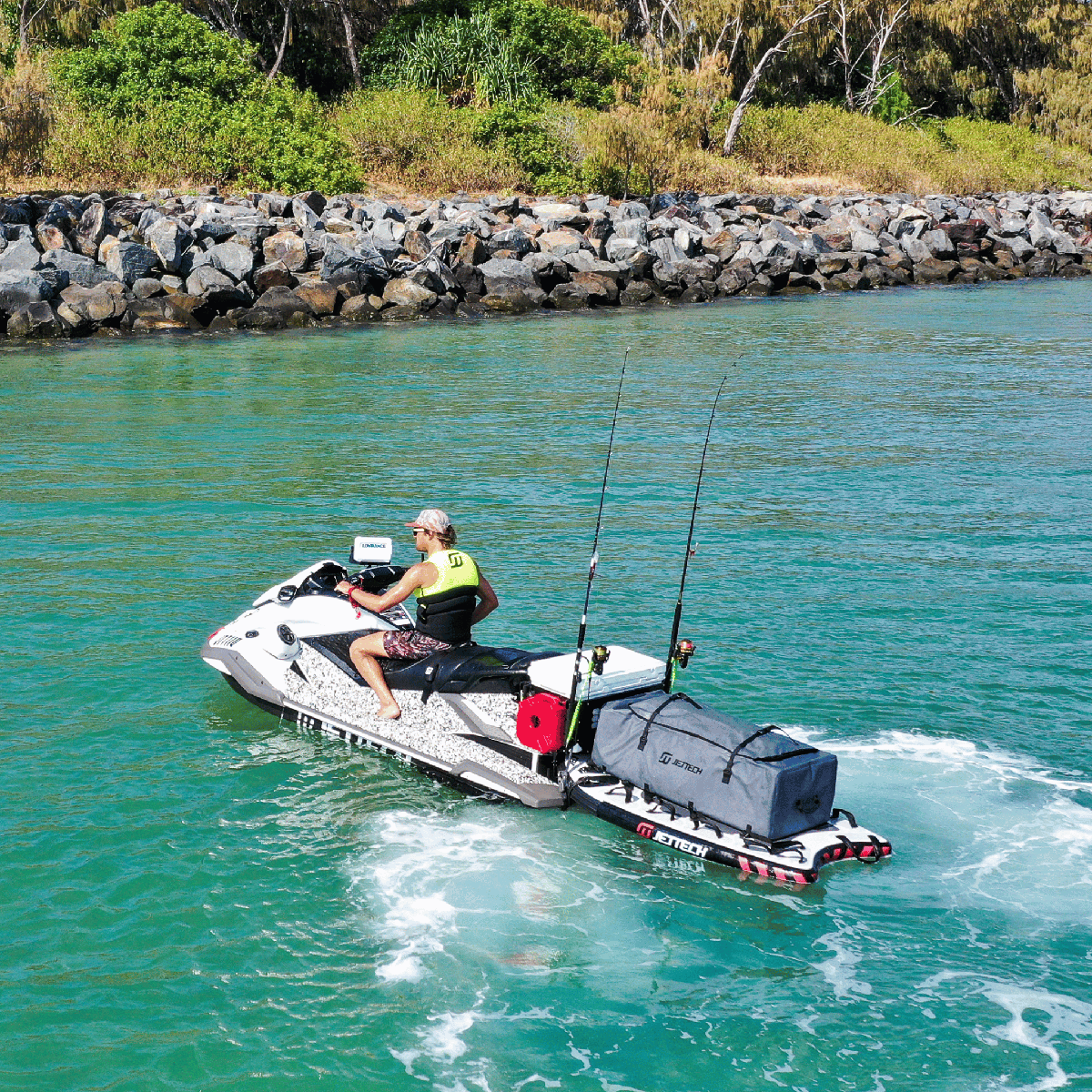 Jet Tech Adventure Fish Box 55L Black / Tan, , bcf_hi-res