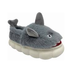 BCF Kids’ Shark Slippers, Grey, bcf_hi-res