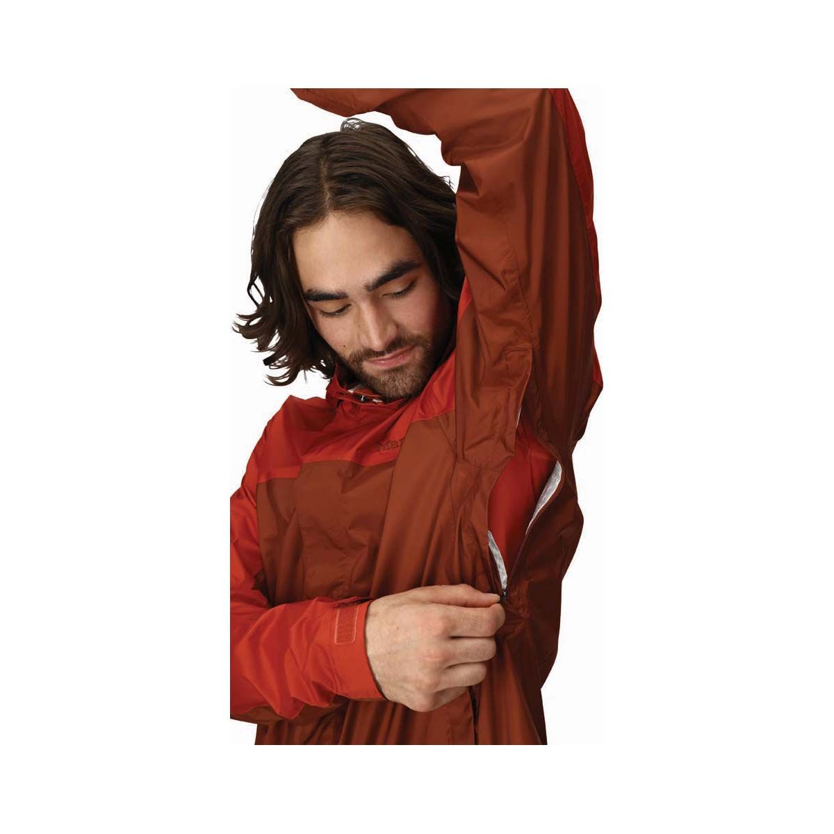 Marmot Men&rsquo;s Waterproof PreCip Eco Jacket, Red, bcf_hi-res