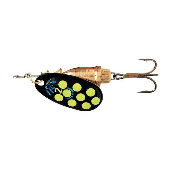 Blue Fox Vibrax Hot Pepper Spinner Lure Size 3 Black Yellow, Black Yellow, bcf_hi-res