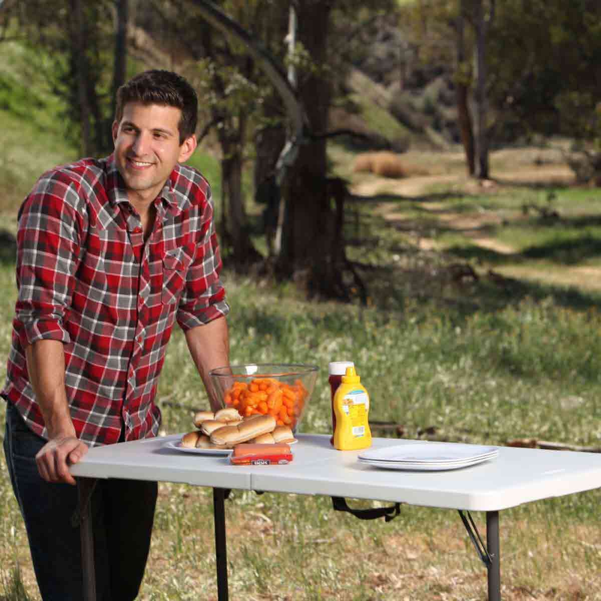 Lifetime Blow Mould Folding Table 121cm, , bcf_hi-res