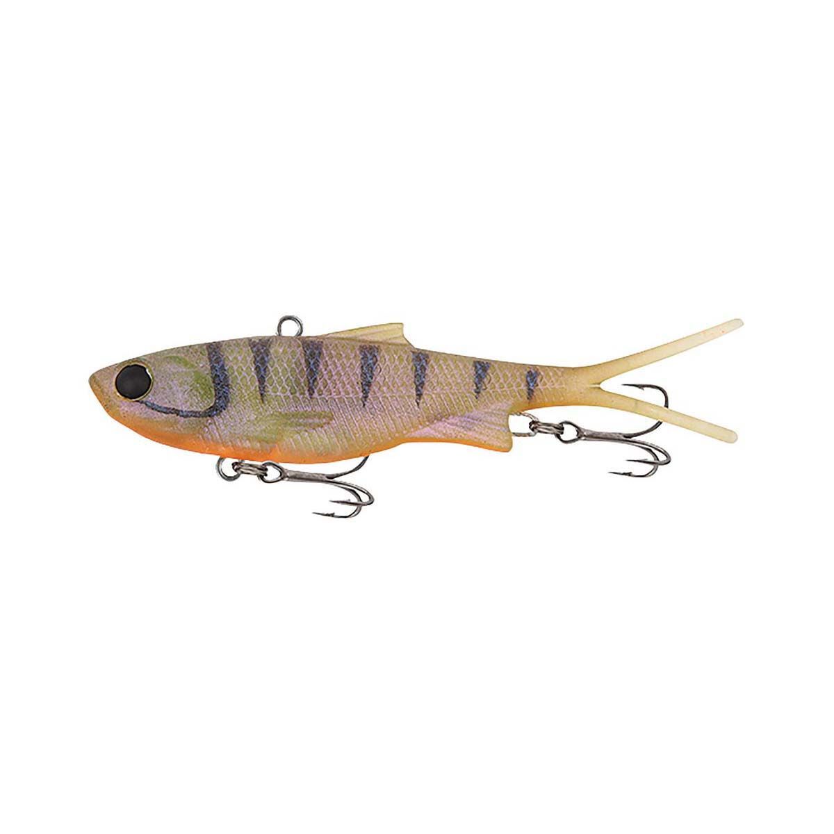 Samaki Vibelicious Fork Tail Soft Vibe Lure 85mm 14g Pearl Shrimp, Pearl Shrimp, bcf_hi-res