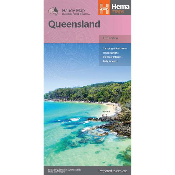 HEMA Queensland Handy Map - 15th Edition, , bcf_hi-res
