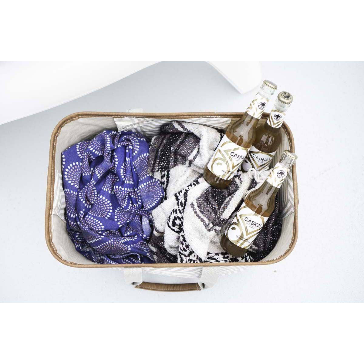 Clevermade Luxe Laundry Tote Sand, Sand, bcf_hi-res