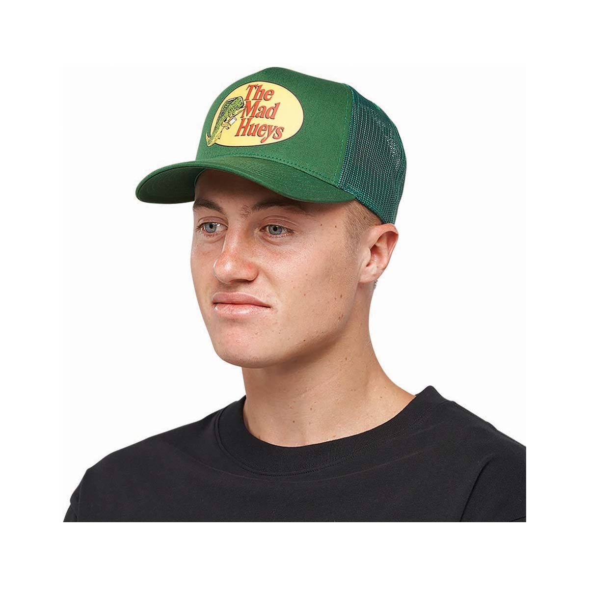 The Mad Hueys Men&rsquo;s Pro Twill Trucker Cap Green Pine, Green Pine, bcf_hi-res