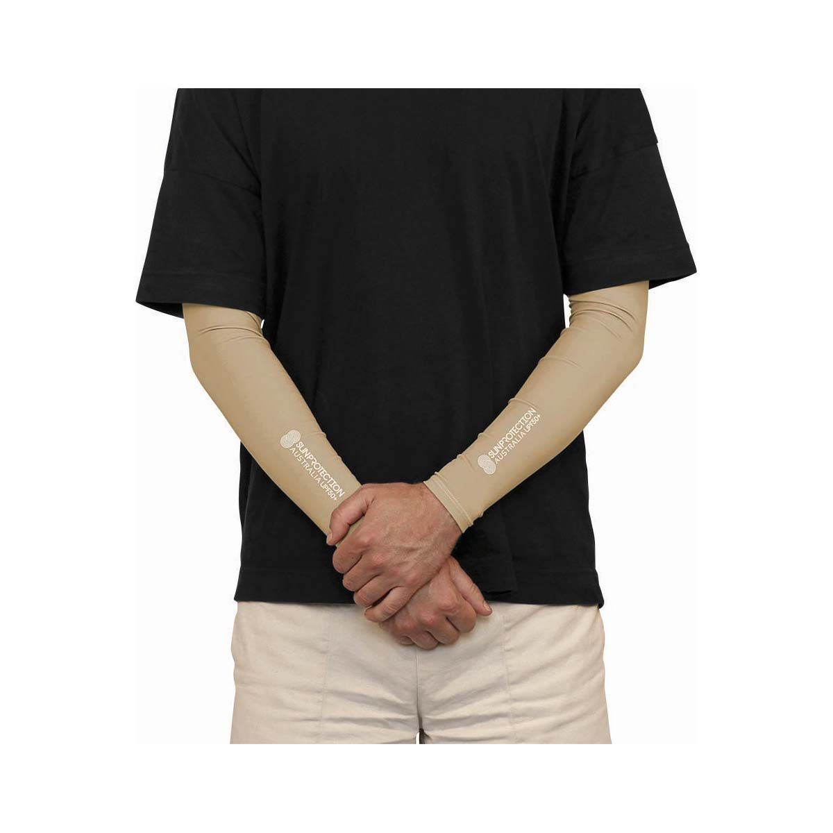 Sun Protection Australia Unisex Sun Sleeves, Sand, bcf_hi-res